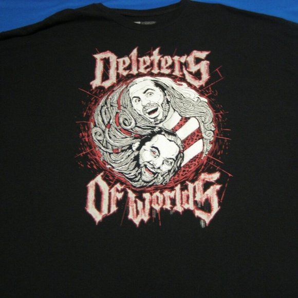 matt hardy bray wyatt deleters of worlds wrestling black shirt sweater - Picture 1 of 2